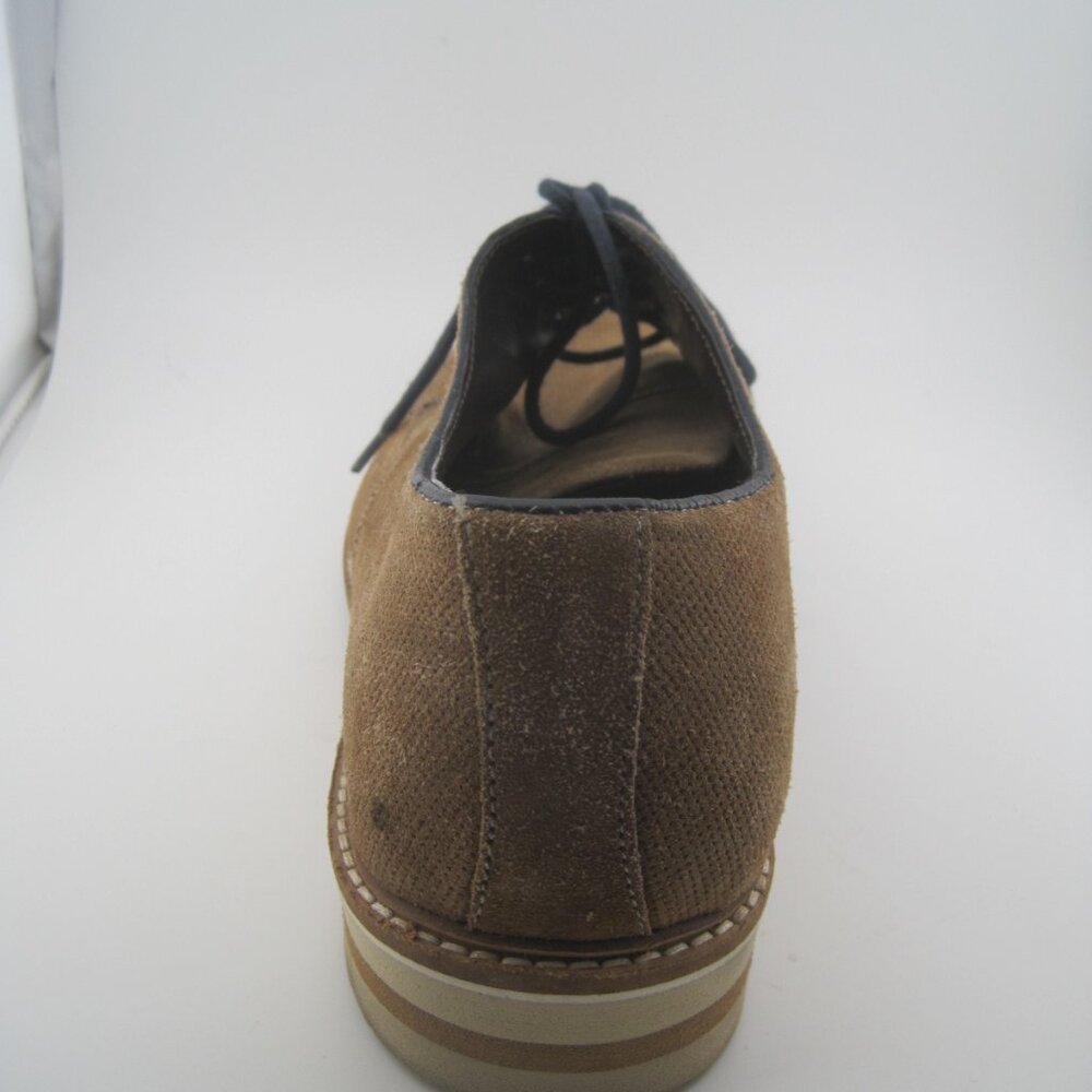Steve Madden Men's Horten Oxford Carmel Tan Brown Canvas Leather Size 8 Shoes - Picture 7 of 12